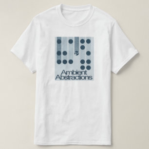 包囲された抽象的概念の点のロゴのワイシャツ Tシャツ