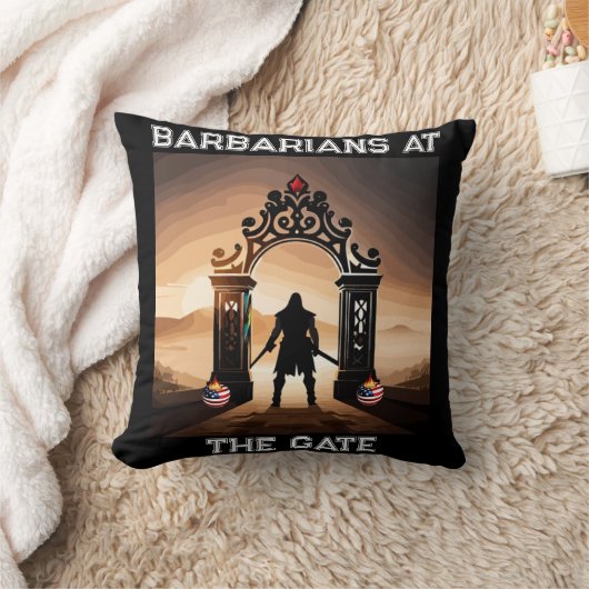 包囲攻撃：アメリカの門の蛮族 クッション (ブランケット)