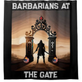 包囲攻撃:アメリカの門の蛮族 シャワーカーテン (正面)