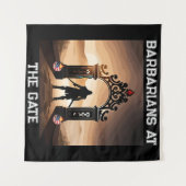 包囲攻撃：アメリカの門の蛮族 タペストリー (正面(横))