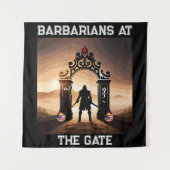 包囲攻撃：アメリカの門の蛮族 タペストリー (正面)