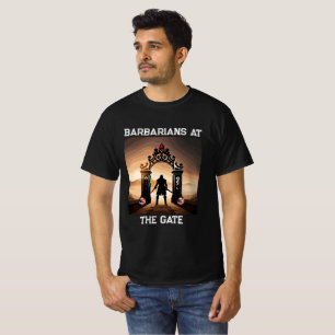 包囲攻撃:アメリカの門の蛮族 Tシャツ