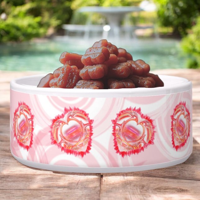 包囲斜のタターエッジハート ボウル (hearts encircle the bowl)