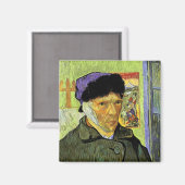 包帯された耳バンと自己のポートレートゴッホファインアート マグネット (正面/裏面)