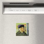 包帯された耳バンと自己のポートレートゴッホファインアート マグネット (インサイチュ (食洗機))