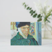 包帯をされた耳を搭載するフィンセント・ファン・ゴッホの自画像 ポストカード (スタンド正面)