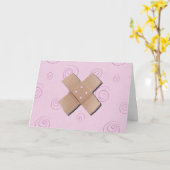 包帯X Get Well Card カード (黄色い花)