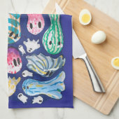 包括的な幽霊 キッチンタオル (四つ折り)