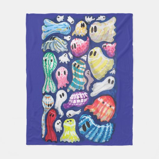 包括的な幽霊 フリースブランケット (正面)