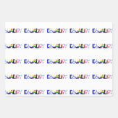 包摂的平等フラグ ラッピングペーパーシート (正面3)