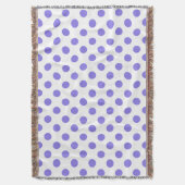 包皮水玉模様 スローブランケット (正面縦)