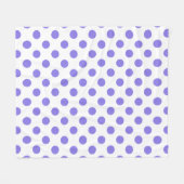 包皮水玉模様 フリースブランケット (正面(横))