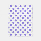 包皮水玉模様 フリースブランケット (正面)