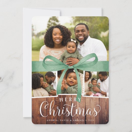 包素朴む |写真コラージュカード シーズンカード (正面)