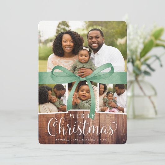 包素朴む |写真コラージュカード シーズンカード (スタンド正面)