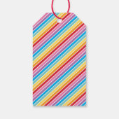 包装ありがとうはっきりしたカラフル虹文字 ギフトタグ (裏面)
