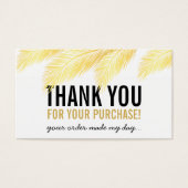 包装ありがとう熱帯金ゴールドヤシの葉のフロン (正面)