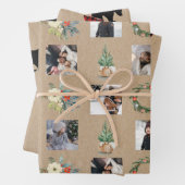 包装クラフ素朴トクリスマス紙 ラッピングペーパーシート (インサイチュ)