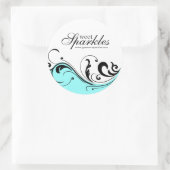 包装スタイリッシュシールのスクロール ラウンドシール (バッグ)