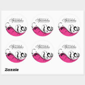 包装スタイリッシュシールのスクロール ラウンドシール (シート)