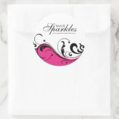 包装スタイリッシュシールのスクロール ラウンドシール (バッグ)