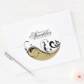 包装スタイリッシュシール ラウンドシール (封筒)