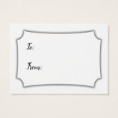 包装ミニマルブライダルシャワーギフトカードにノーと言う (裏面)