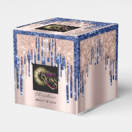 包装ロゴバラドリップブルーネイビー美しい フェイバーボックス