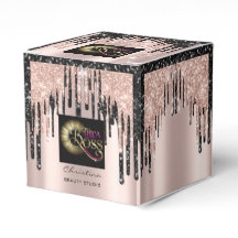 包装ロゴバラブラック美しいドリップ