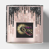 包装ロゴバラブラック美しいドリップ フェイバーボックス (上部)