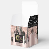 包装ロゴバラブラック美しいドリップ フェイバーボックス (オープン)