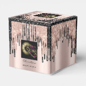 包装ロゴバラブラック美しいドリップ フェイバーボックス (裏面サイド)