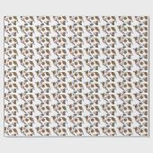 包装紙おもしろい – 牛 ラッピングペーパー (フラット)