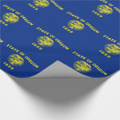 包装紙とオレゴン州旗 ラッピングペーパー (角)