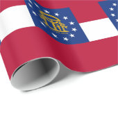 包装紙とジョージア州旗 ラッピングペーパー (ロールコーナー)