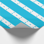 包装紙とホンジュラス国旗 ラッピングペーパー (角)