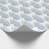 包装紙に青いチョークが付転がく ラッピングペーパー (角)