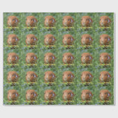 包装紙のショウガのモルモットは個人化なります ラッピングペーパー (フラット)