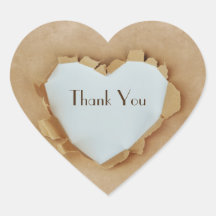 包装紙のバッグの素朴なハートの結婚披露宴