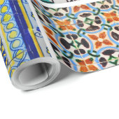 包装紙のモザイク ラッピングペーパー (ロールコーナー)