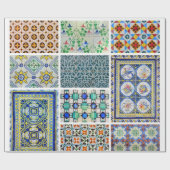 包装紙のモザイク ラッピングペーパー (フラット)