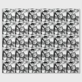 包装紙のロープを持つ元の芸術のカウボーイ ラッピングペーパー (フラット)