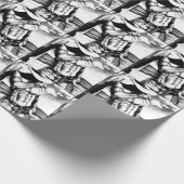 包装紙のロープを持つ元の芸術のカウボーイ ラッピングペーパー (角)