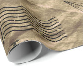 包装紙のヴィンテージのブラウンクラフト紙のデザイン ラッピングペーパー (ロールコーナー)