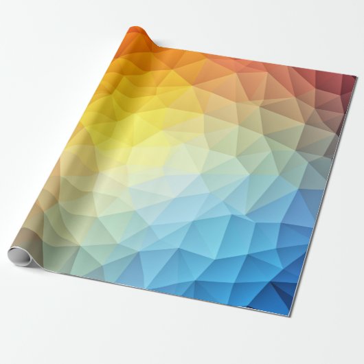 包装紙の多角形パターンデザイン ラッピングペーパー (アンロールド)