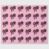 包装紙の花 ラッピングペーパー (フラット)