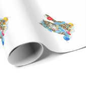 包装紙の飾られた子猫 ラッピングペーパー (ロールコーナー)