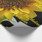 包装紙ひまわり ラッピングペーパー (角)