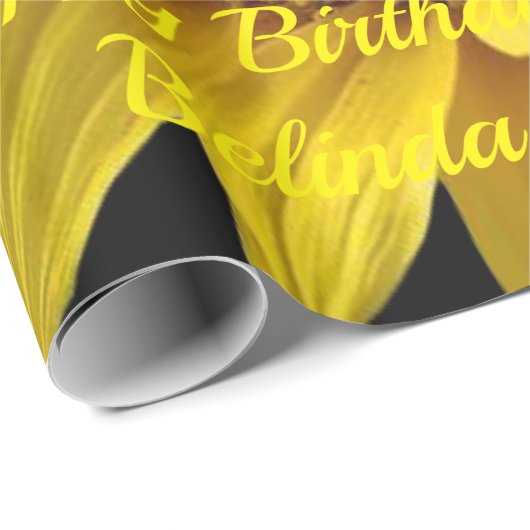 包装紙ひまわり ラッピングペーパー (ロールコーナー)