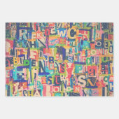 包装紙またはコラージュとデコページ紙 ラッピングペーパーシート (正面2)